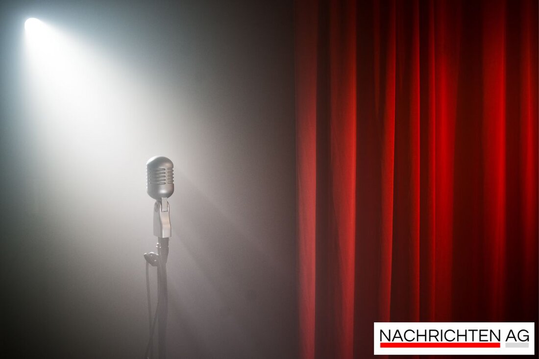 Anna-Maria Zimmermann at "Starnacht am Neusiedler See" on June 7, 2025, performs while others share stories, sparking interest.